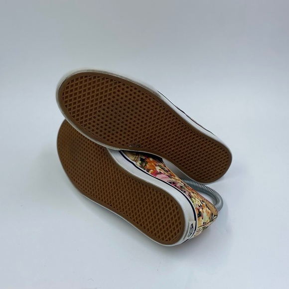 Vans flower print authentic sneaker womens 7.5 - Picture 5 of 6